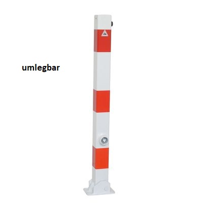 Absperrpfosten klappbar 70 x 70 mm