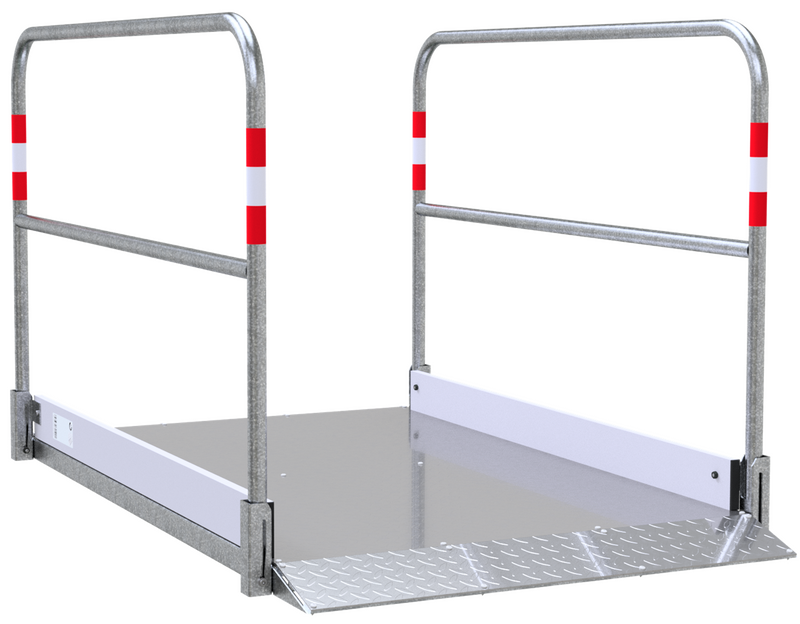Grabenbrücke Stahl/Alu, 1,0 m breit