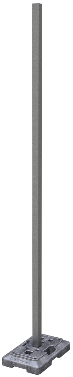 TL-Schaftrohr 60 x 60 mm verzinkt