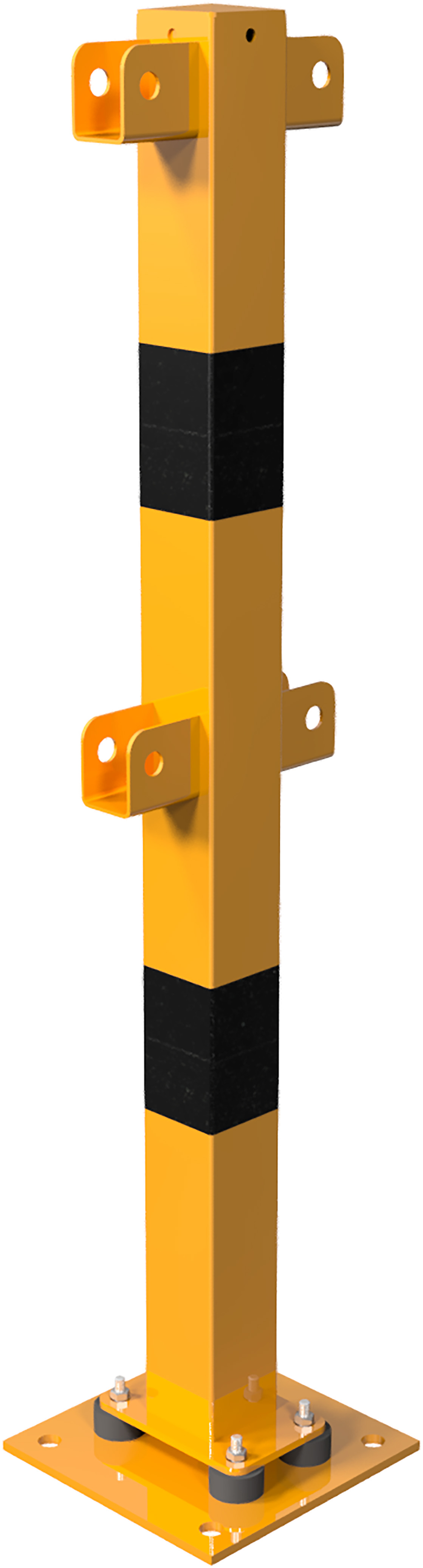 Schutzgeländer Pfosten 70 x 70 mm, elastisch
