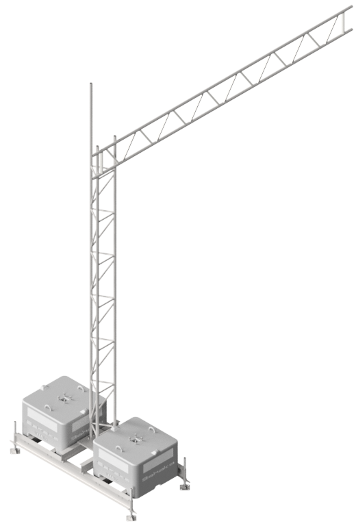 Aufstellvorrichtung mit Kragarm, Set