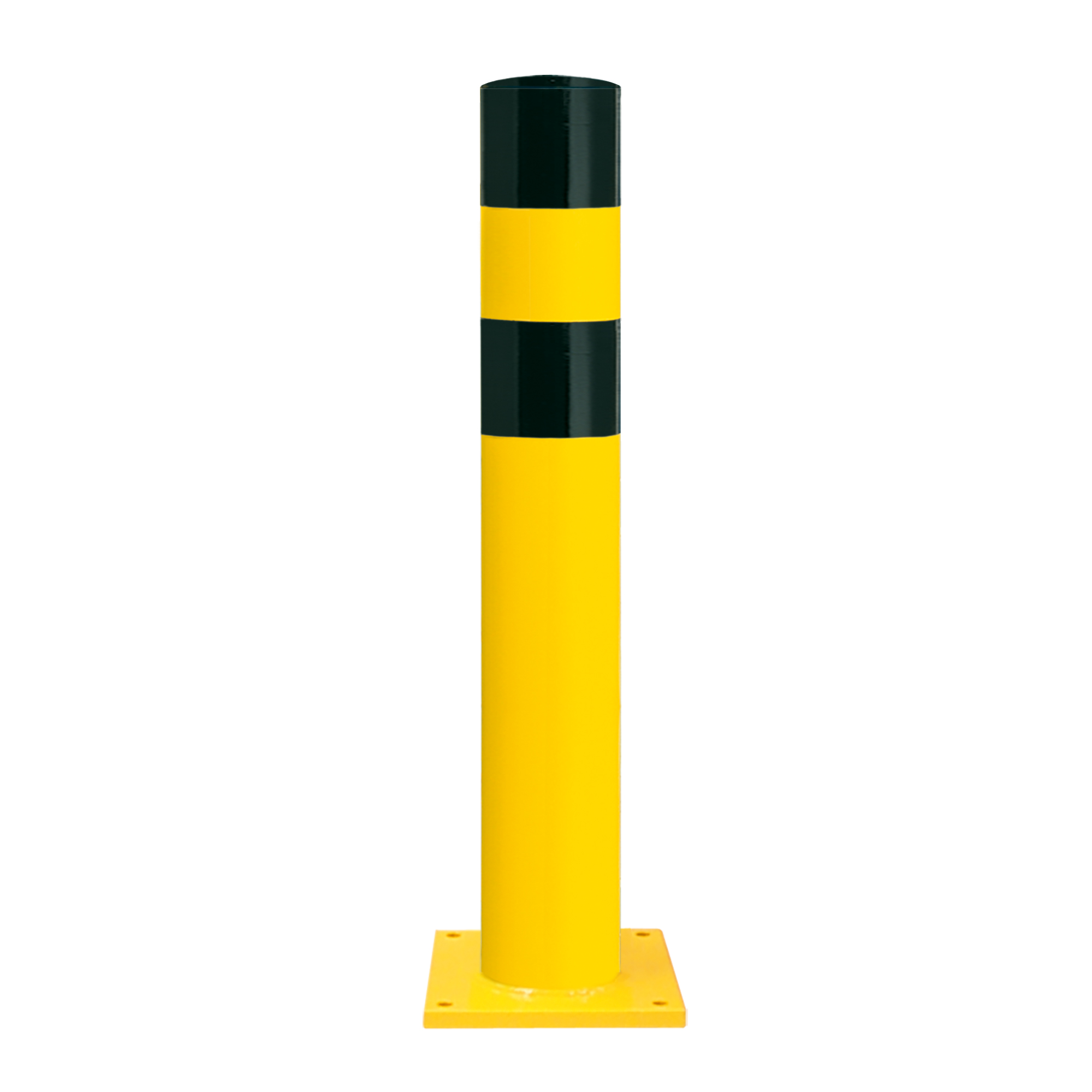 BLACK BULL Rammschutz-Poller, zum Aufdübeln, Höhe 1.200 mm, kunststoffbeschichtet