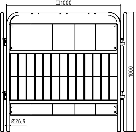 Schachtschutzgitter nach TL, 1,00–2,00 m