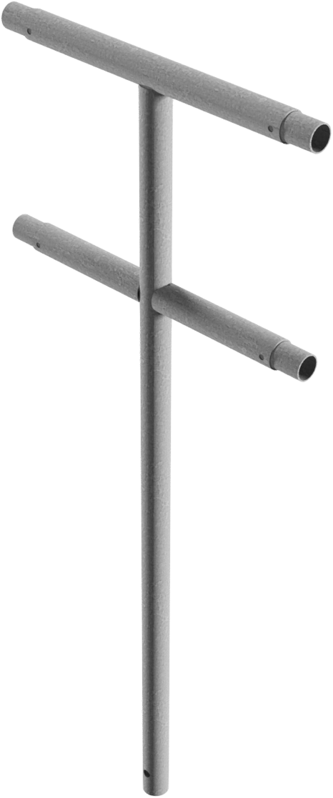 Schutzgeländer Stecksystem Pfosten Ø 48 mm