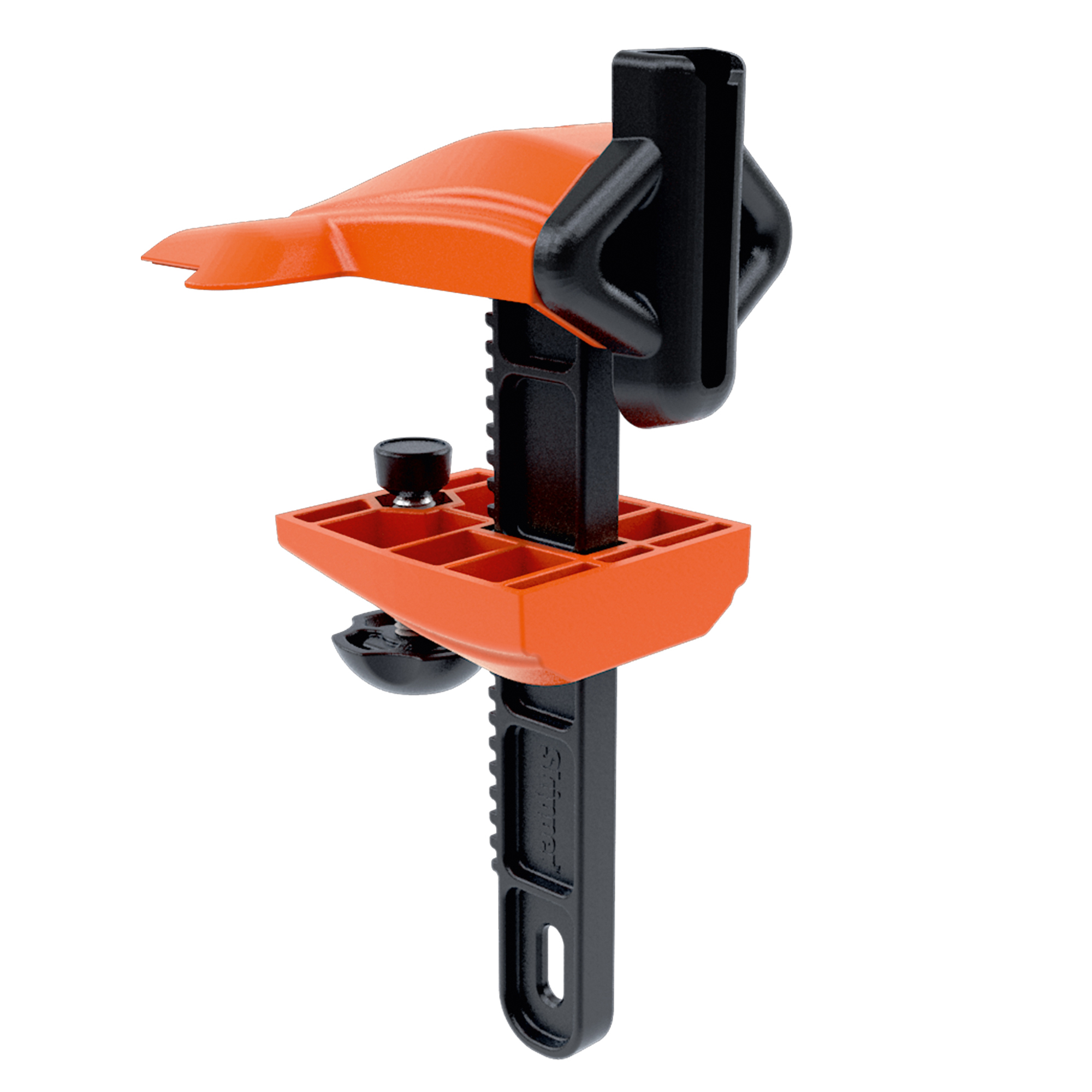 Klemmhalterung für SKIPPER Gurtkassette, je 1 für Gurtkassette und Gurtaufnahme benötig, orange/schwarz