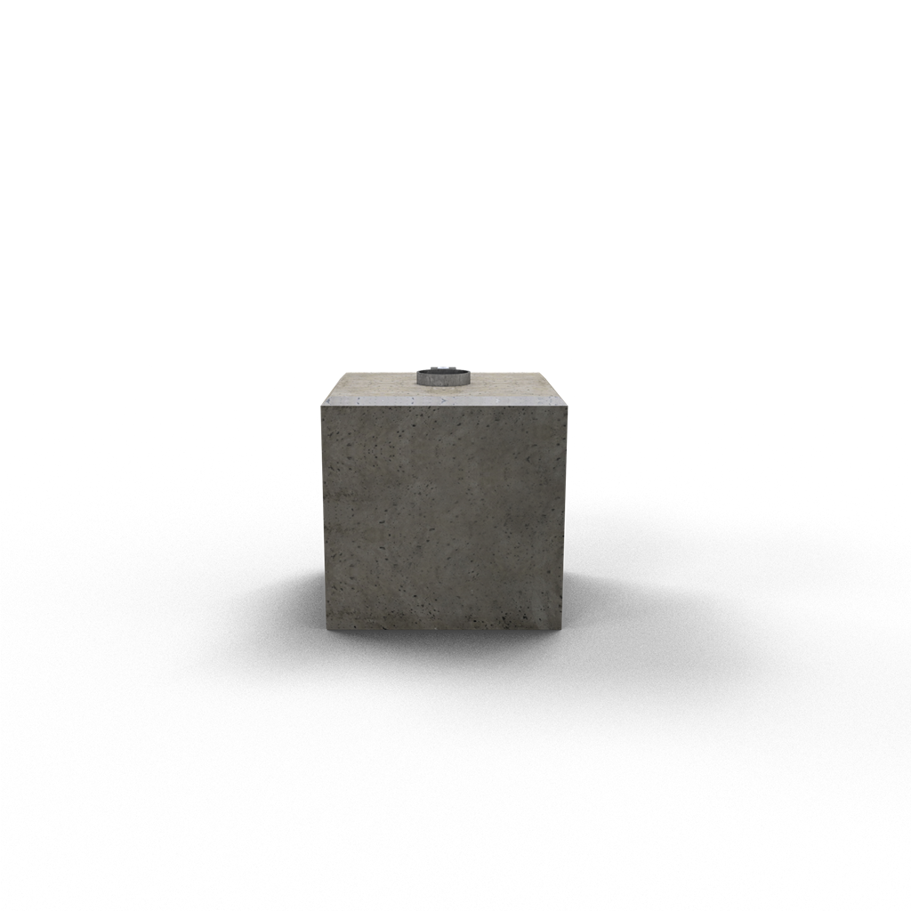 Fertigfundament für Schilderpfosten Ø 60 / 76 mm