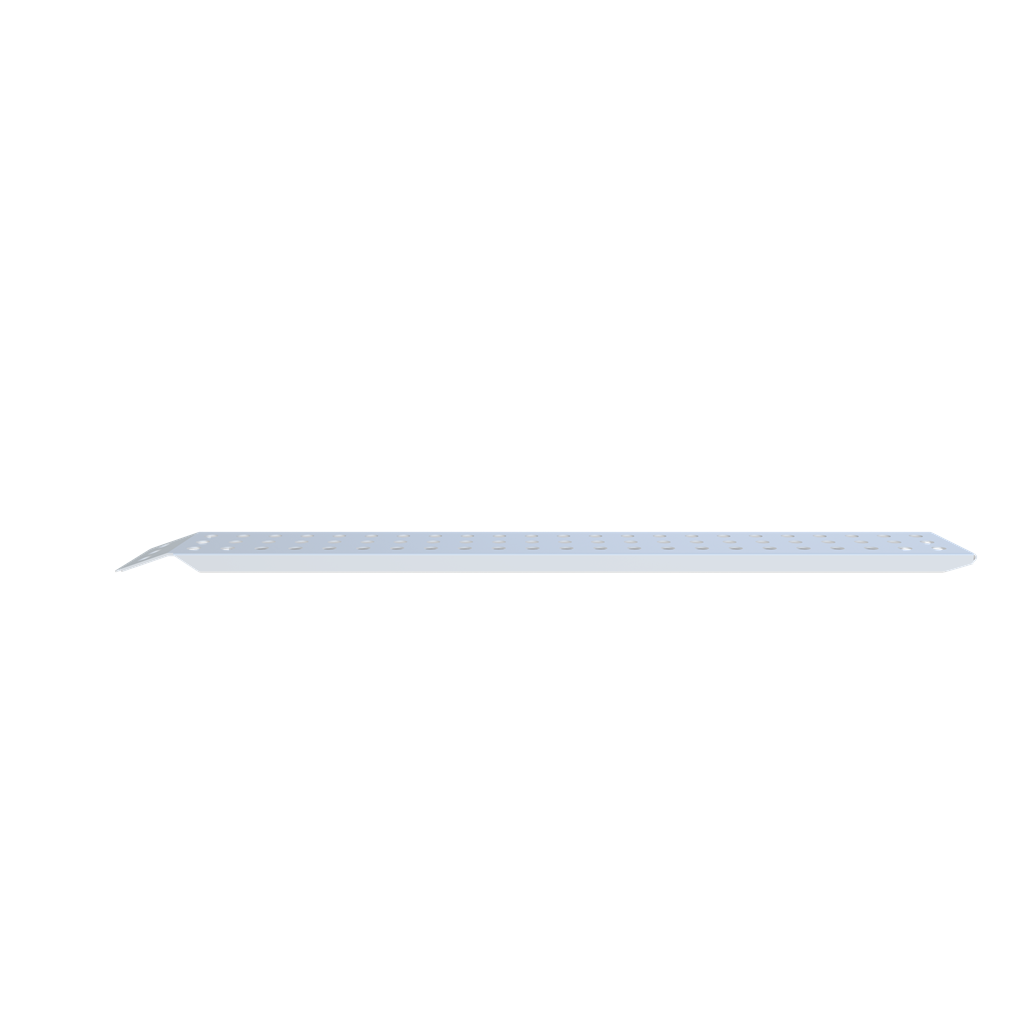 Auffahrrampe aus Aluminium, gelocht