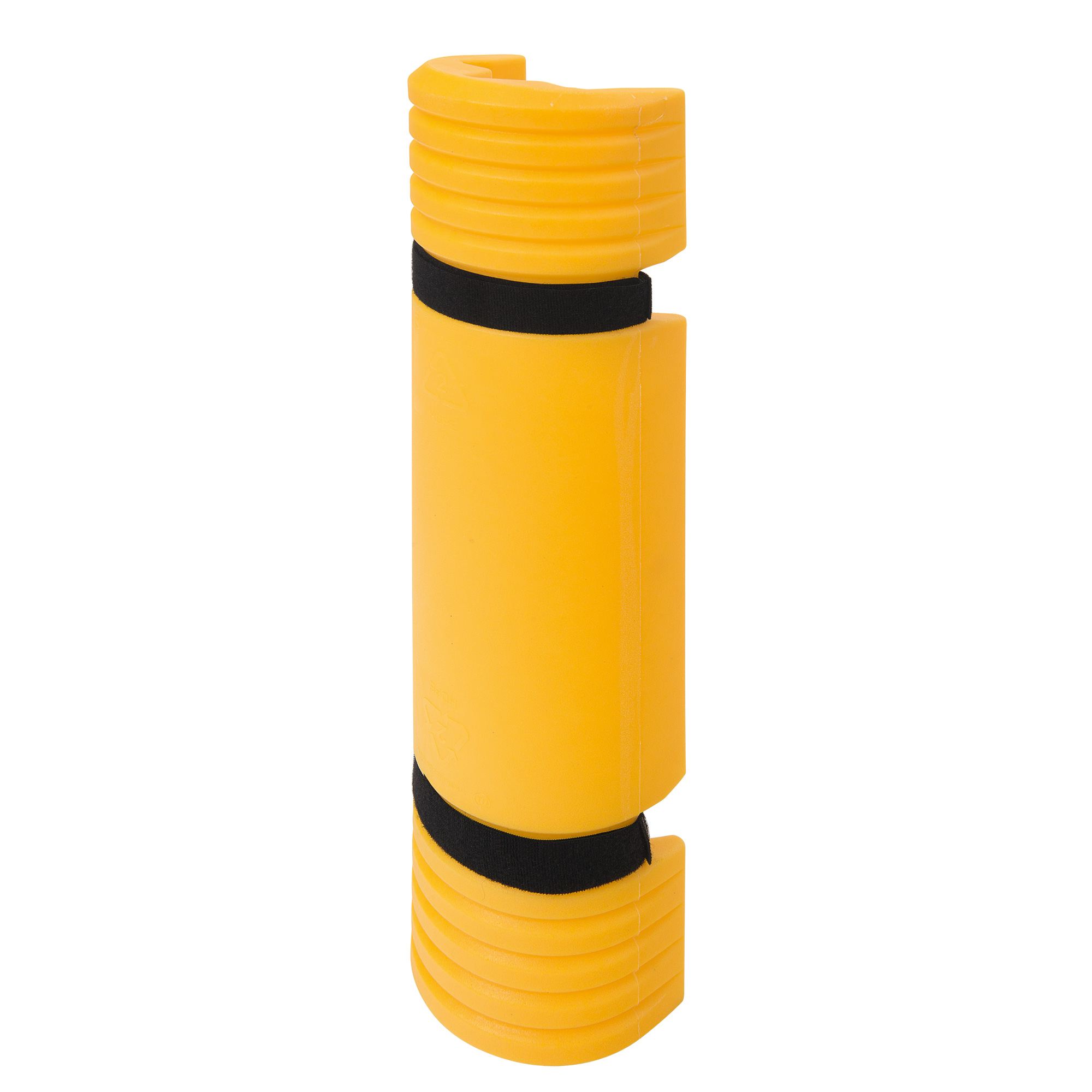 MORION Anfahrschutz Kunststoff, aus Polyethylen, gelb, H 550 x B 161 x T 115 mm