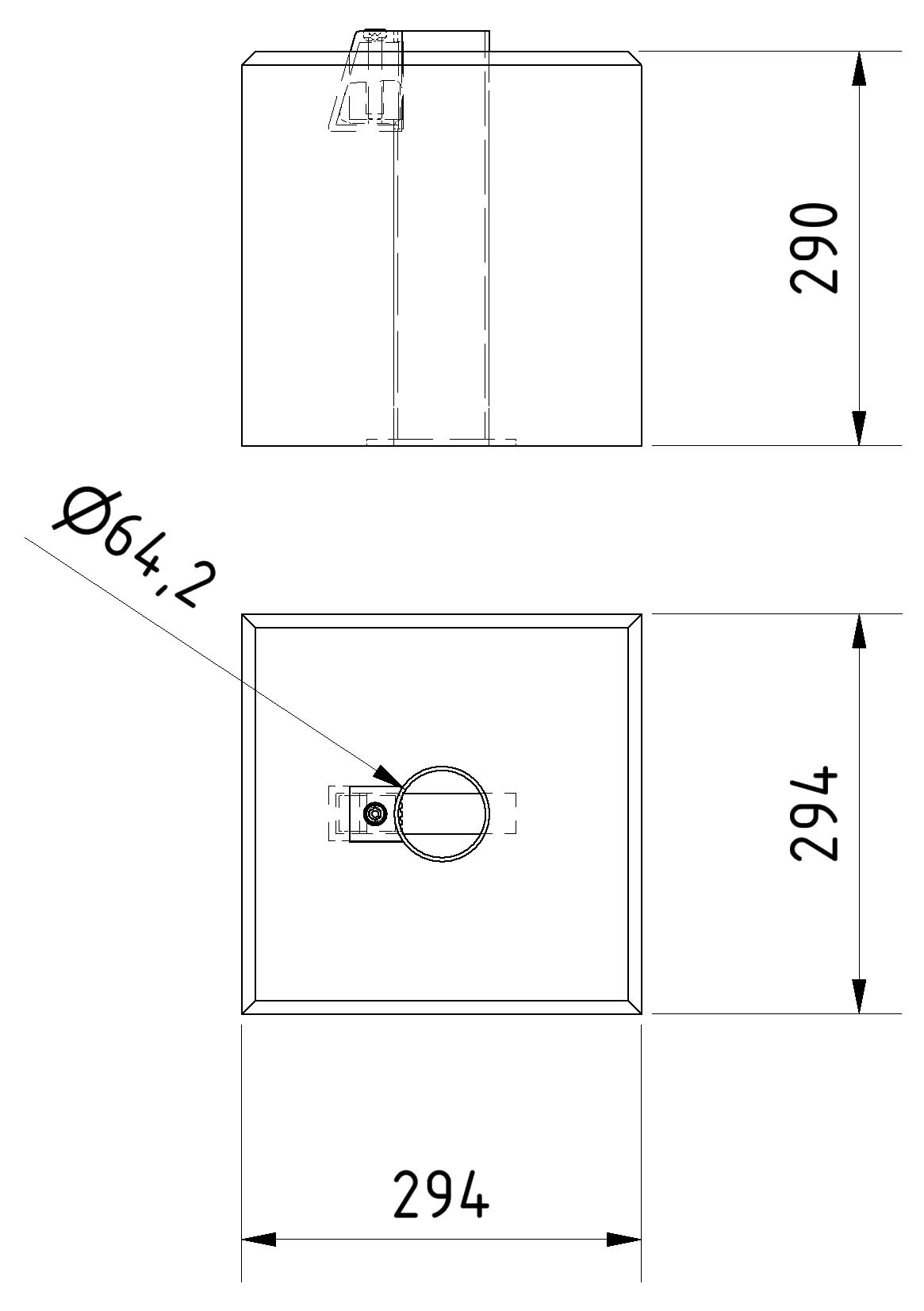 Fertigfundament für Schilderpfosten Ø 60 / 76 mm