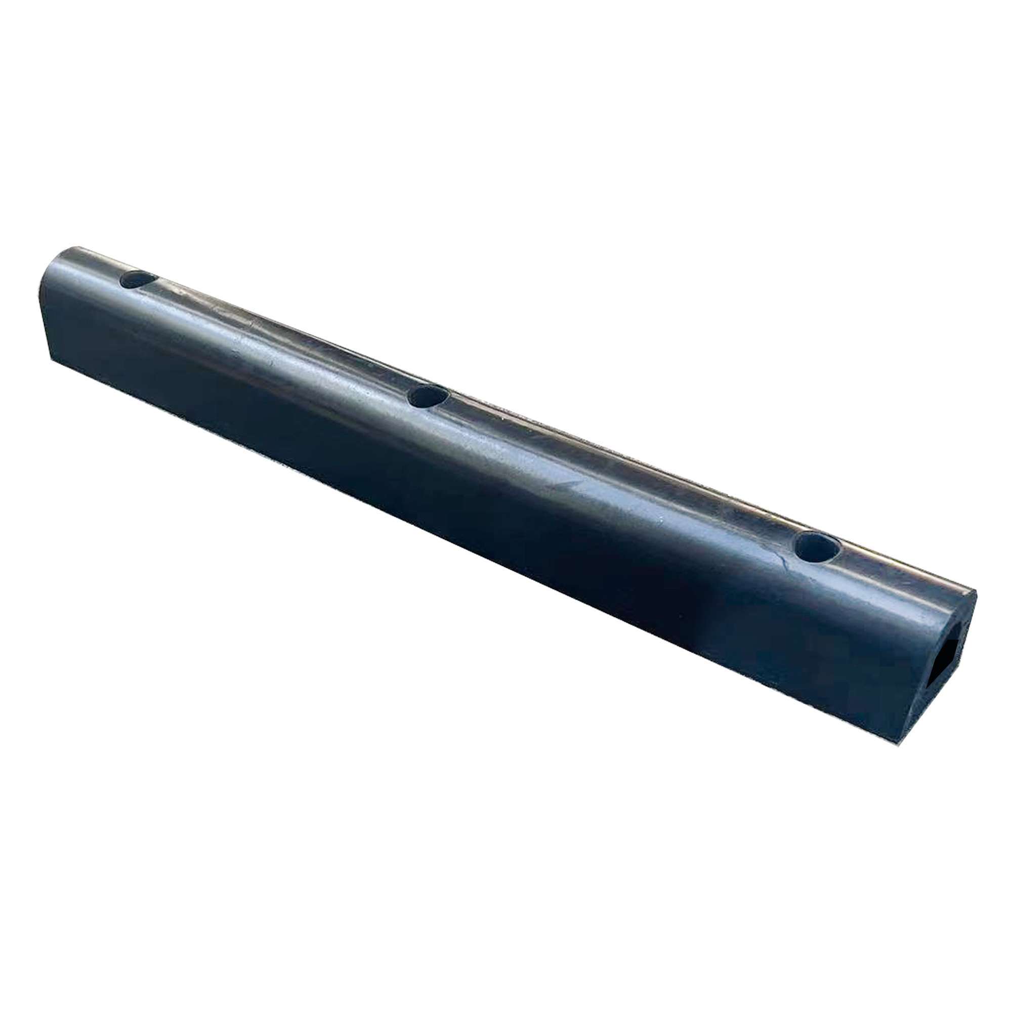 Anfahrpuffer, Laderampenschutz, Gummi, inkl. Befestigungsmaterial, schwarz, 900 x 150 x 150 mm, integrierter Stahlverstärkung