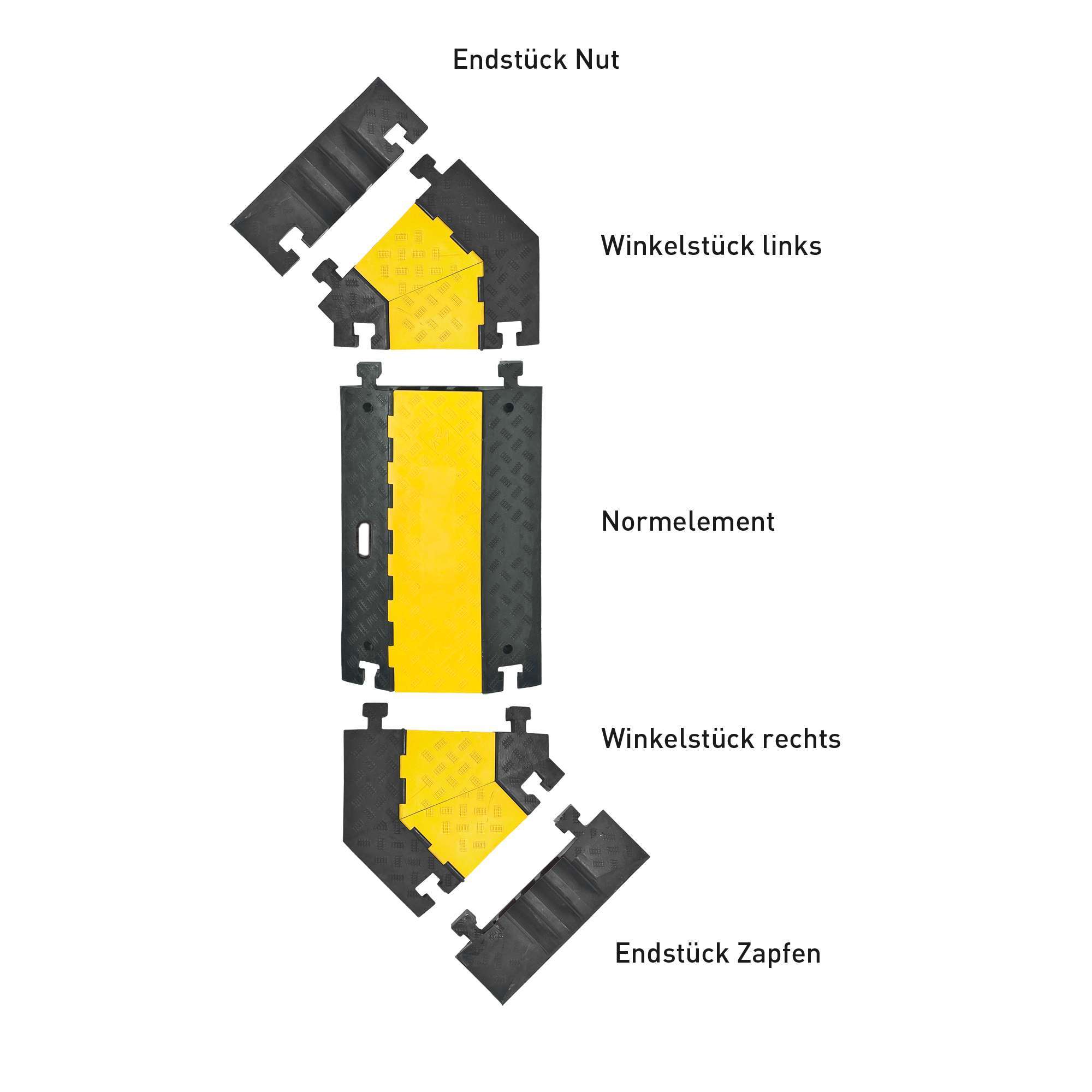 MORION Kabelbrücke, groß, Hartgummi, schwarz