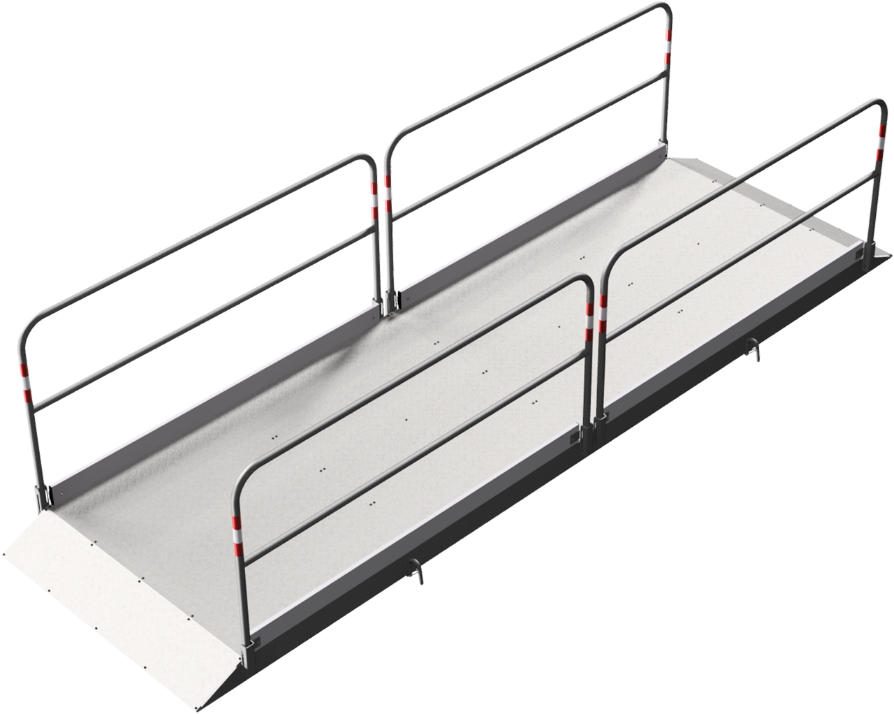Grabenbrücke Stahl/Alu, 1,3 m breit