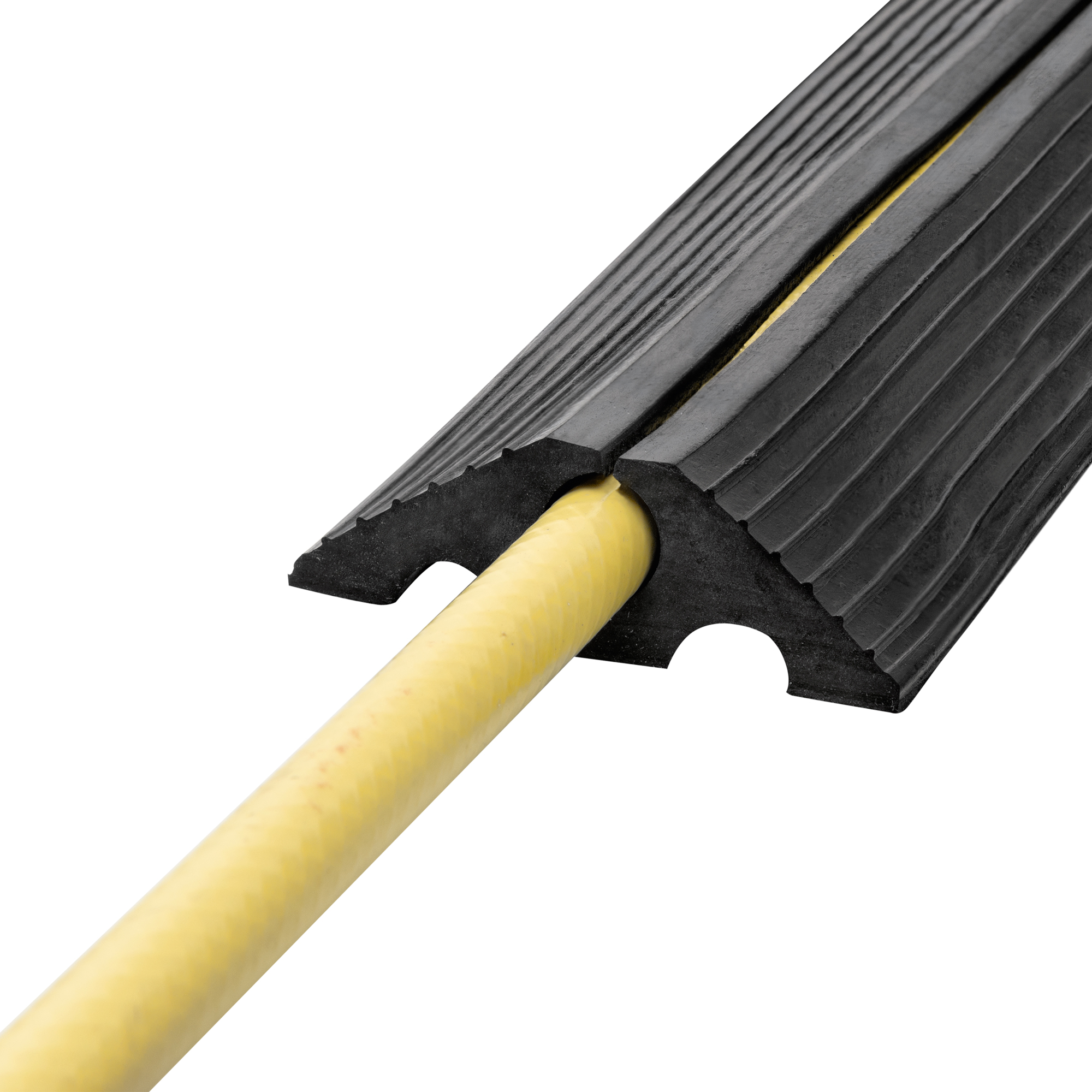 MORION Kabelbrücke zum Aufrollen, Hartgummi, schwarz, 1 Kabelschacht D 20mm, 10.000x100x30mm