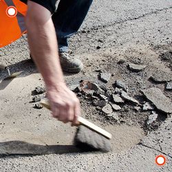 Boden Reparatursystem schwarz