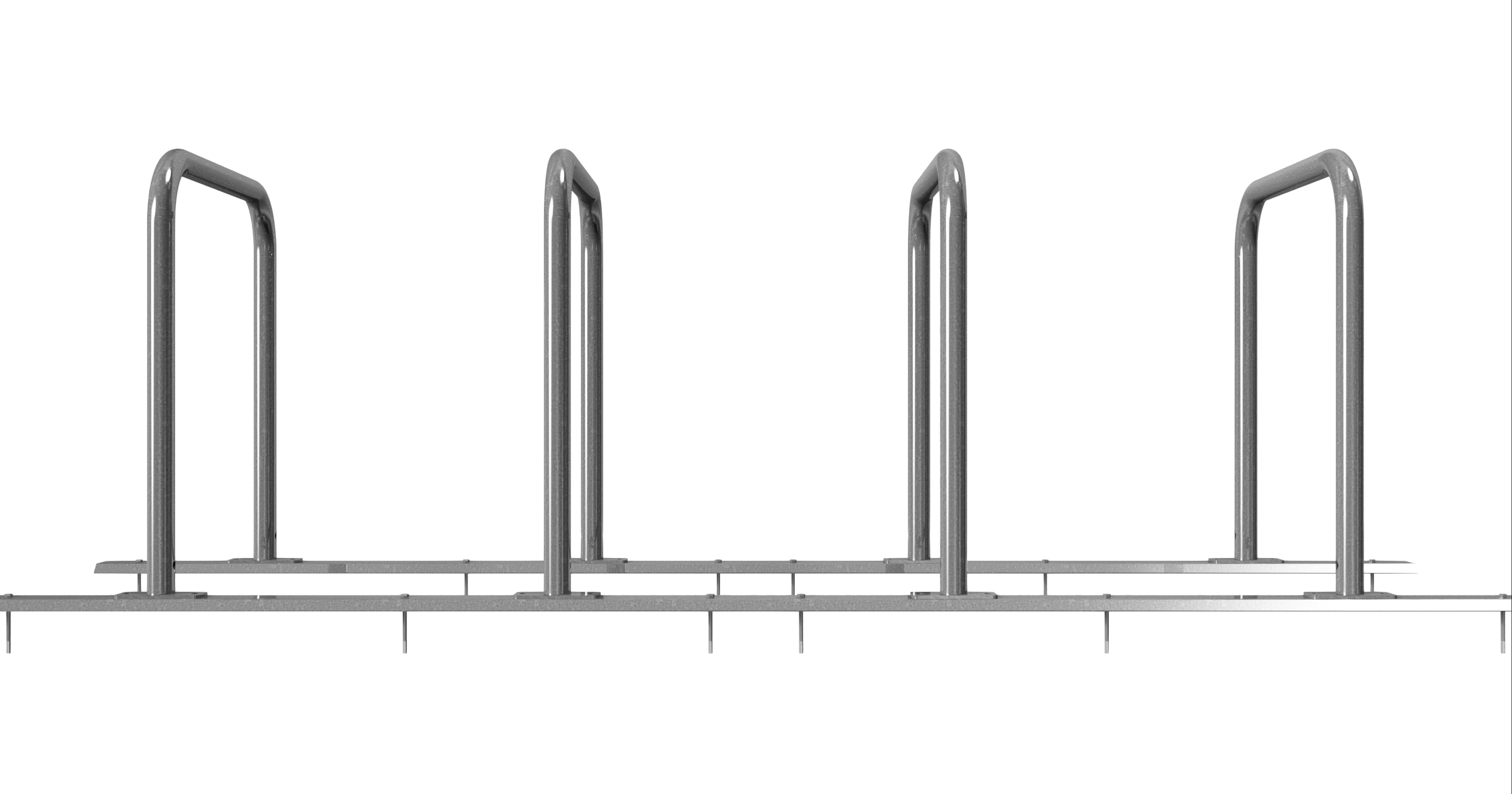 Fahrradständer Reihenanlage Rundrohr Ø 48 mm