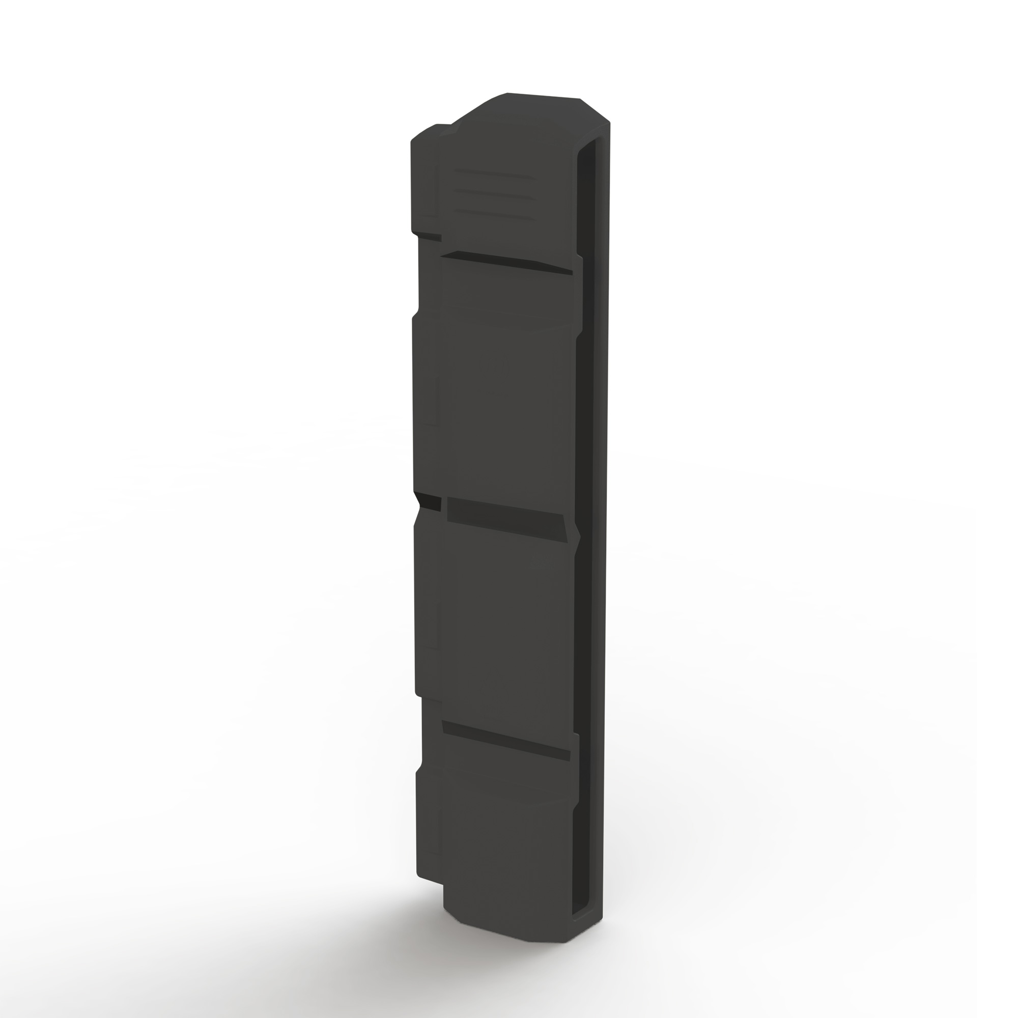 Verlängerungselement für MORION Säulenschutz Kunststoff, Polyethylen, schwarz, B 200 x H 1100 mm