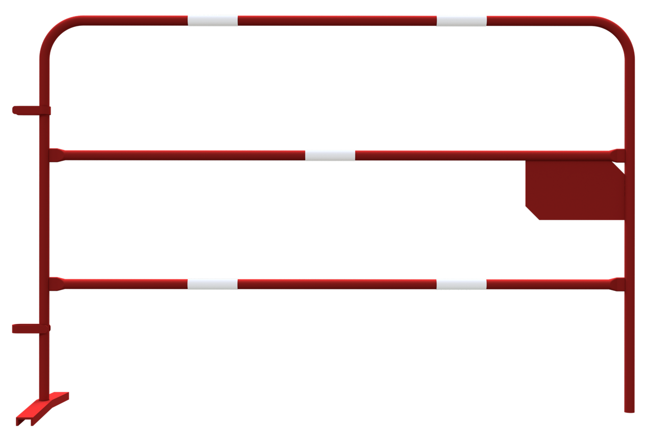 Absperrgitter mit Logofläche