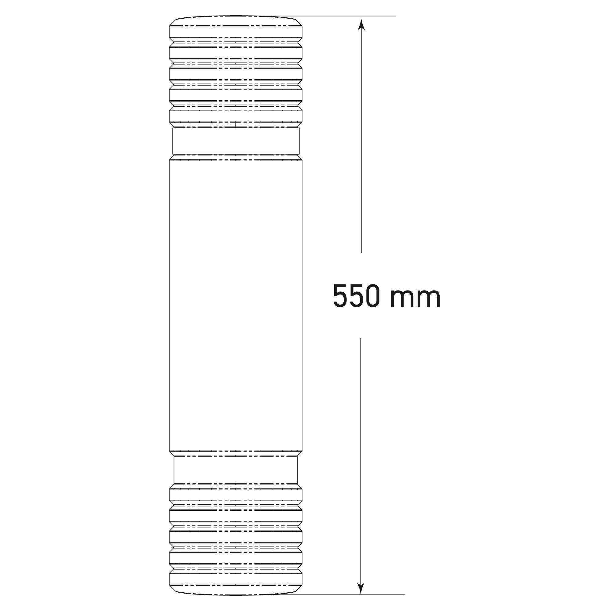 MORION Anfahrschutz Kunststoff, aus Polyethylen, gelb, H 550 x B 161 x T 115 mm