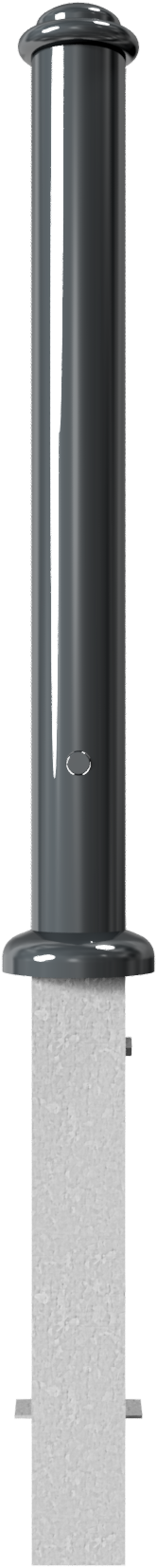 Stilpoller Ø 82 mm mit Halbkugel und Zierring, herausnehmbar