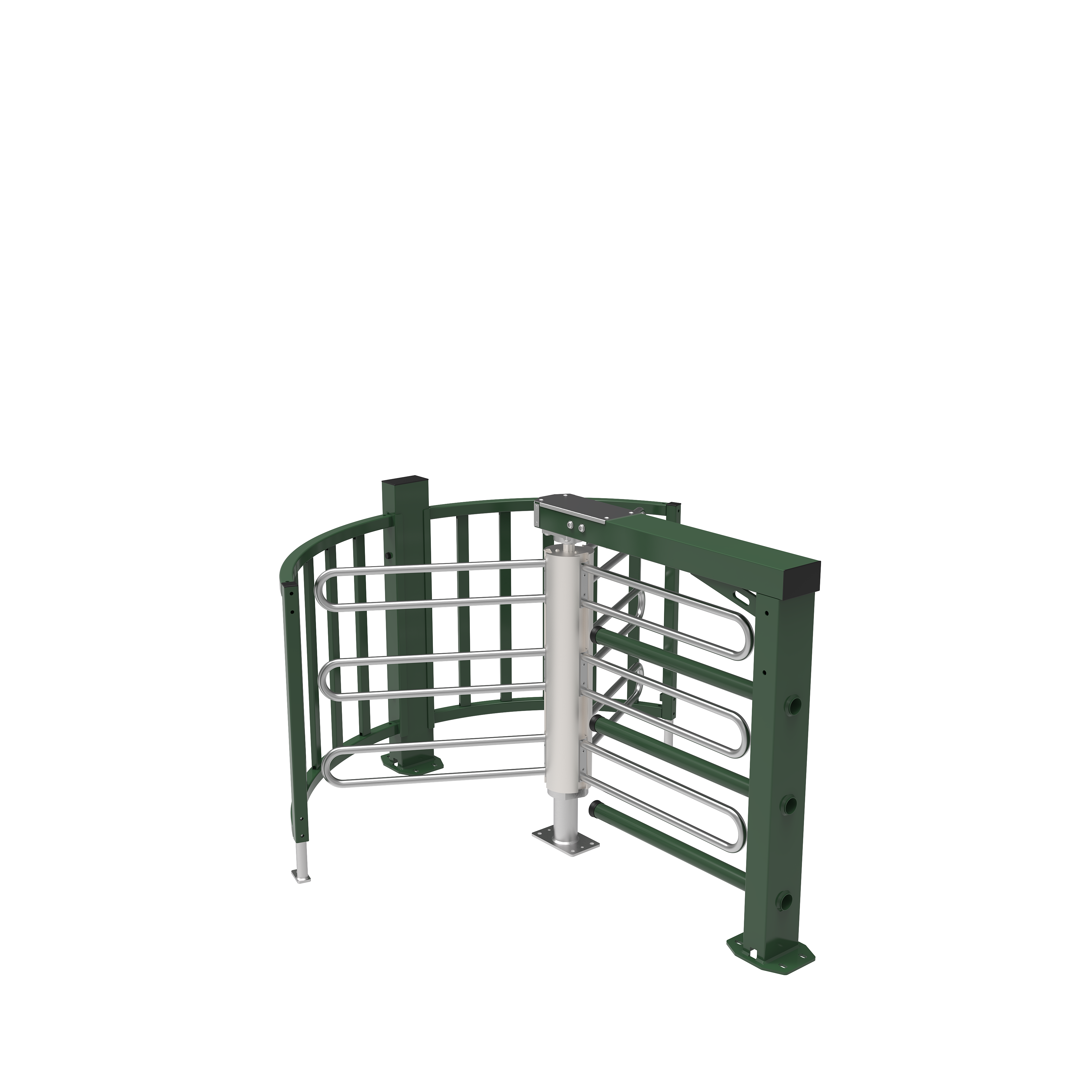 Drehkreuz DK 13, 1,10 m hoch, Durchlassbreite 735 mm