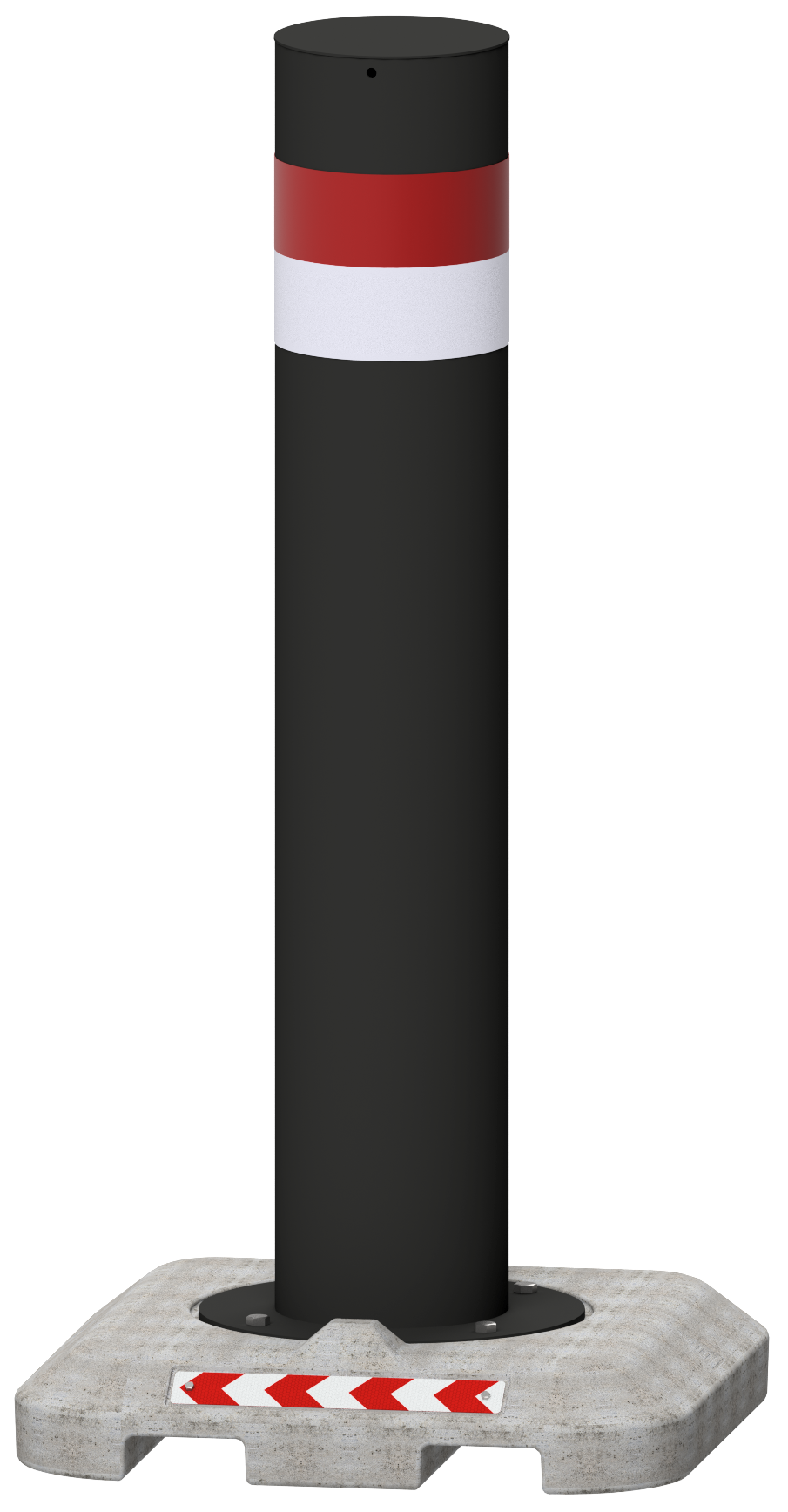 Mobiler Poller Ø 273 mm mit Betonfuß