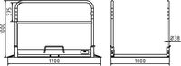 Grabenbrücke Aluminium, 1,0 m breit