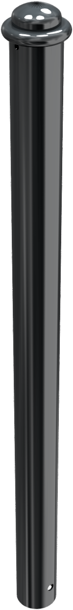 Stilpoller Ø 82 mm mit Halbkugel und Zierring, ortsfest