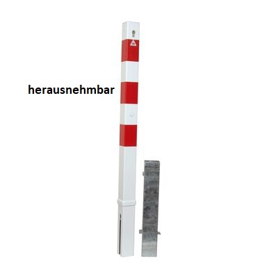 Sperrpfosten VKT 70x70 mm herausnehmbar mit PZ