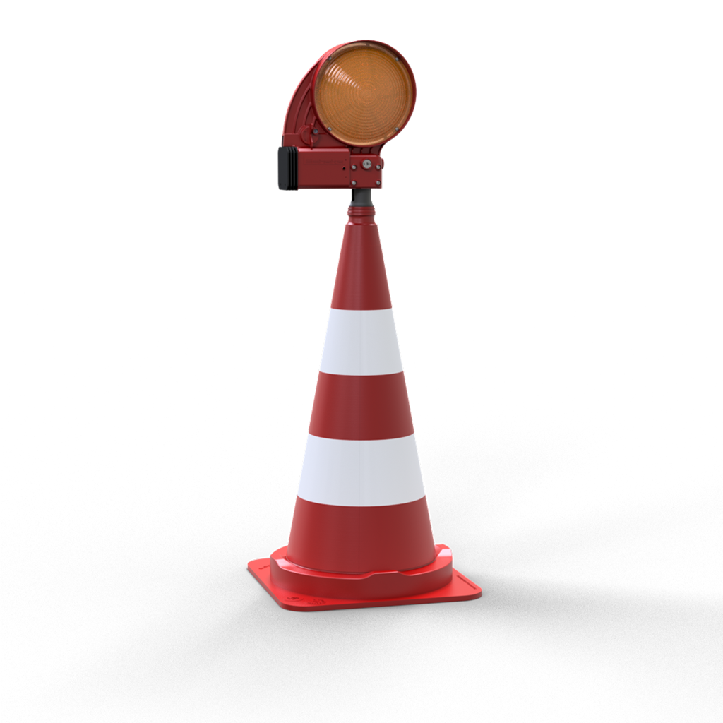 Leitkegel SET mit Blitzleuchte