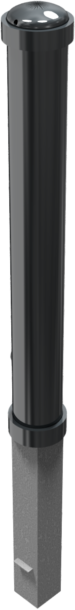 Stilpoller Ø 108 mm mit Zierring, herausnehmbar