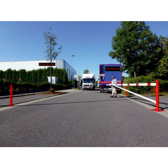 Drehschranke mit Seilzugverstärkung bis 6 m