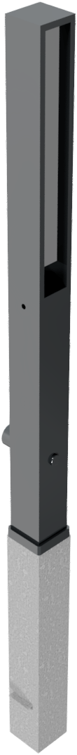 Stilpoller Flachstahl offen, herausnehmbar