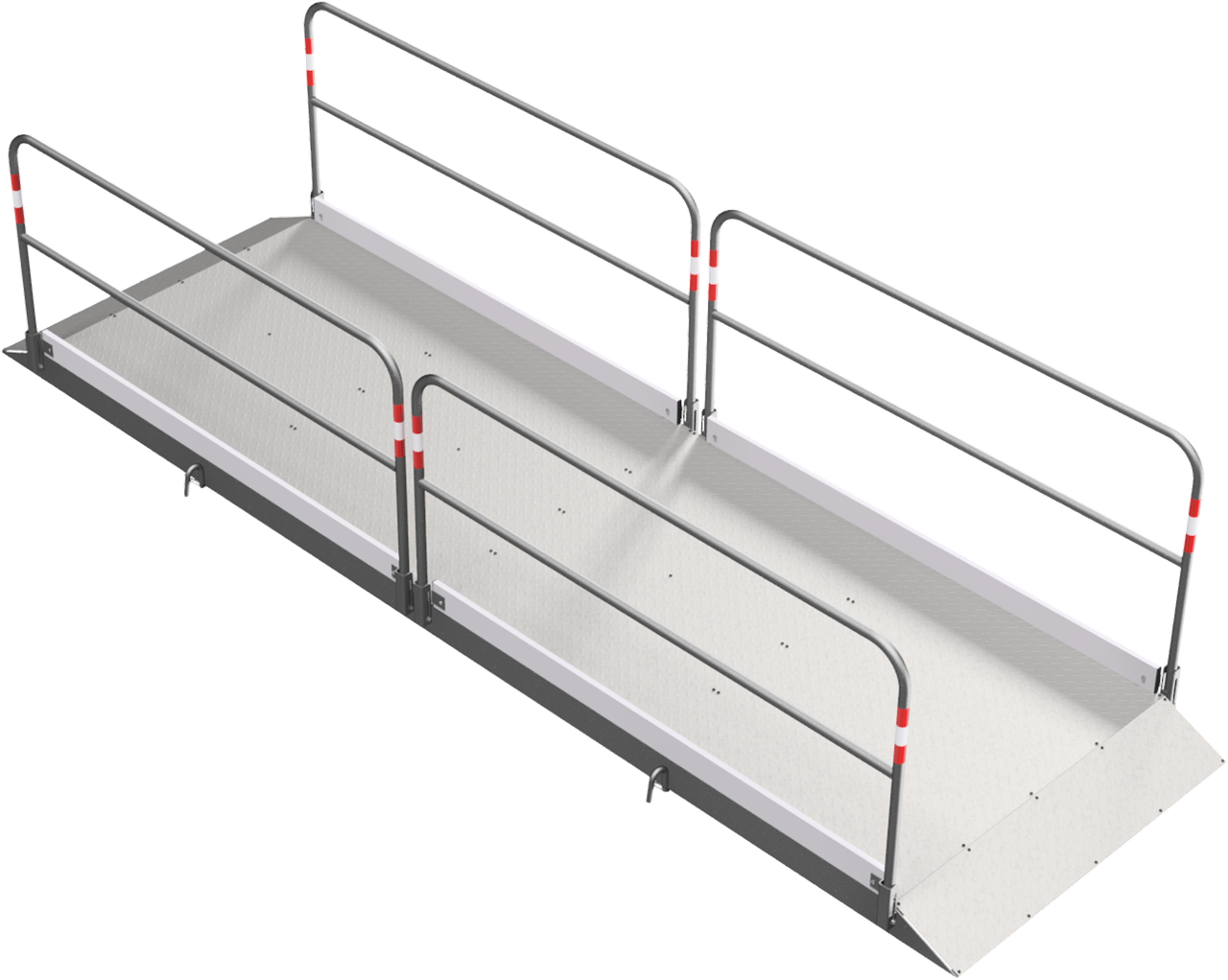 Grabenbrücke Stahl/Alu, 1,3 m breit