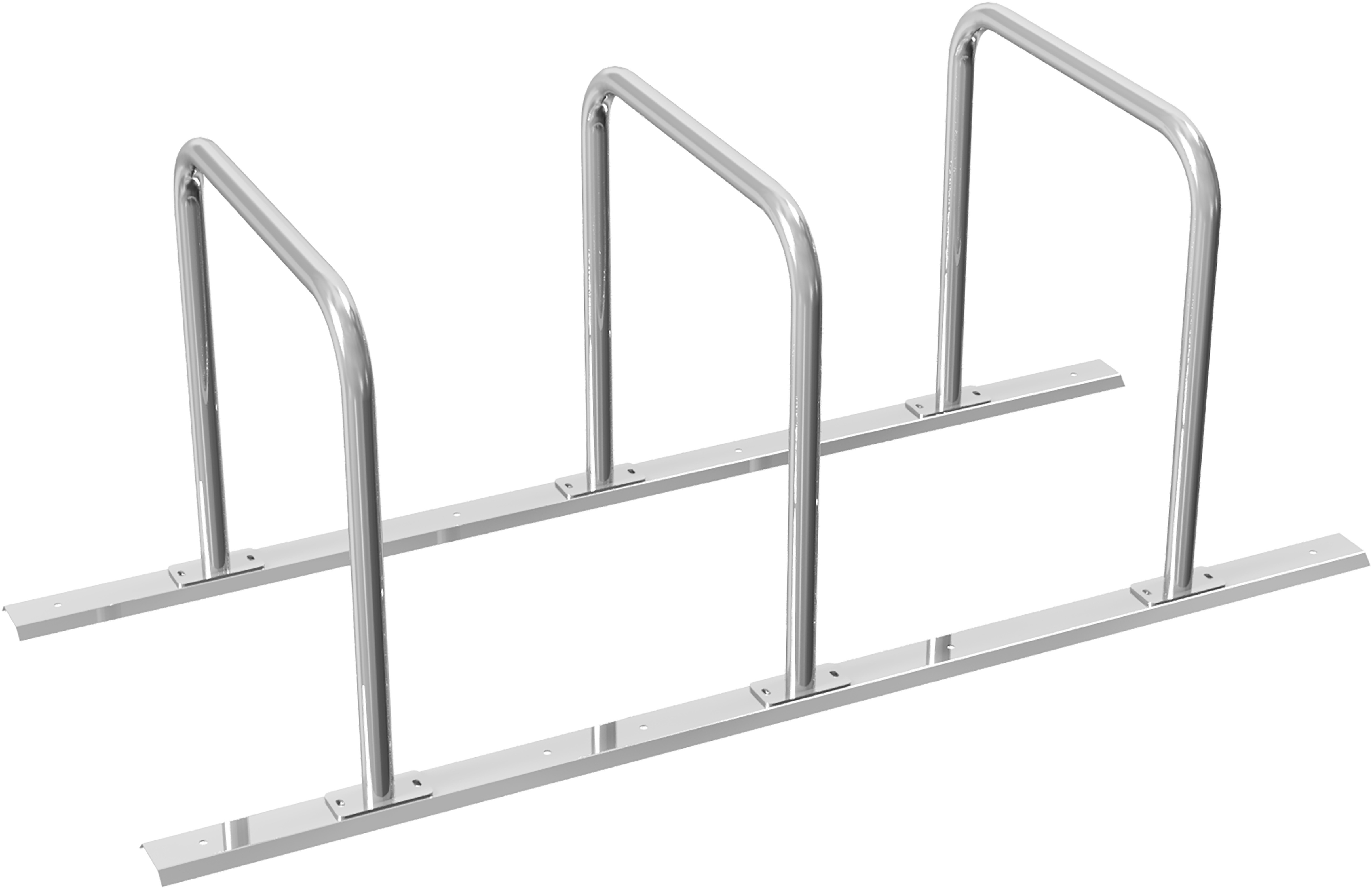 Fahrradständer Reihenanlage Rundrohr Ø 48 mm
