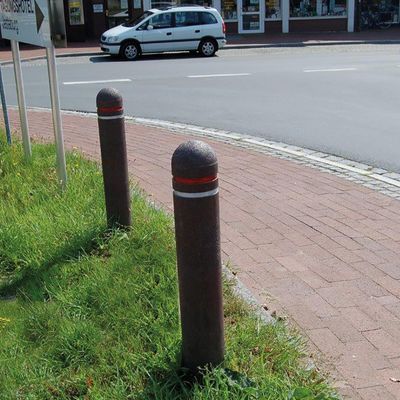 Recyclingpfosten Kunststoff Ø 150 mm mit Halbkugel