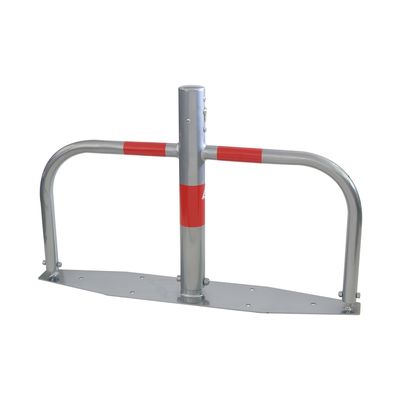 Parkplatzsperre umlegbar Ø 60 mm mit Bodenplatte