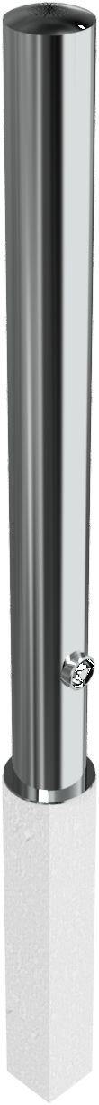 Edelstahlpoller Ø 102 mm, herausnehmbar