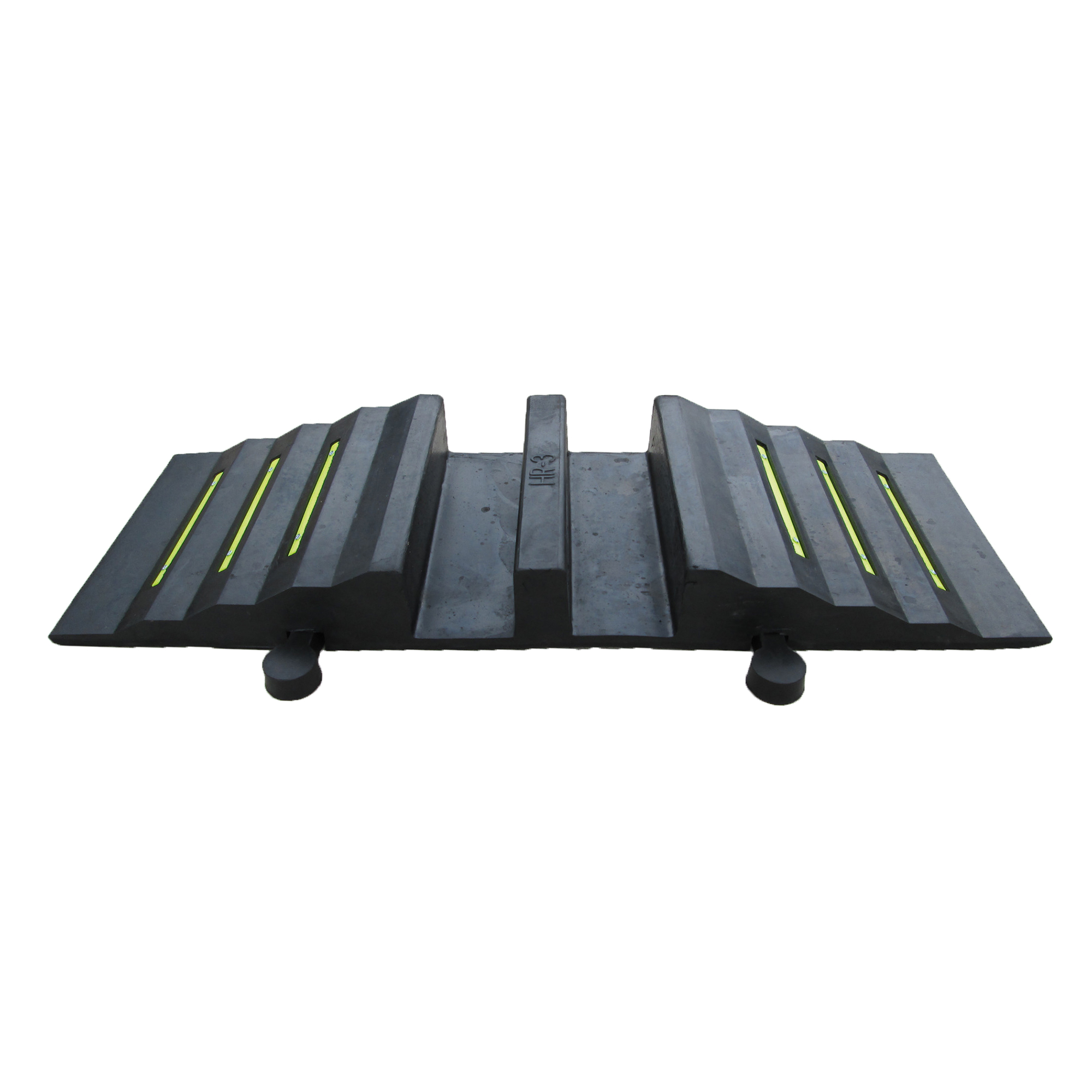 MORION Schlauchbrücke, schwarz, 855 x 300 x 85 mm, mit gelben Reflexstreifen