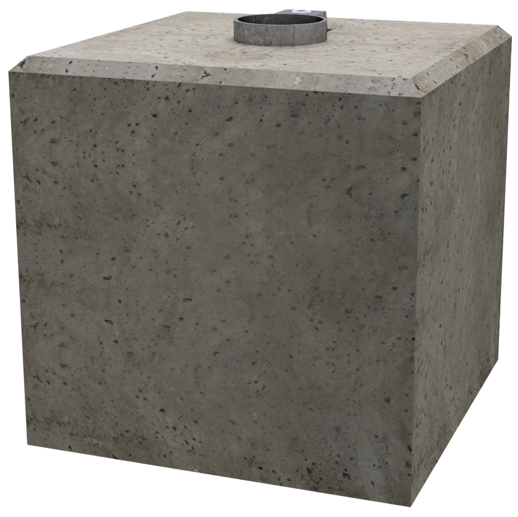 Fertigfundament für Schilderpfosten Ø 60 / 76 mm
