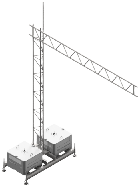 Aufstellvorrichtung mit Kragarm, Set