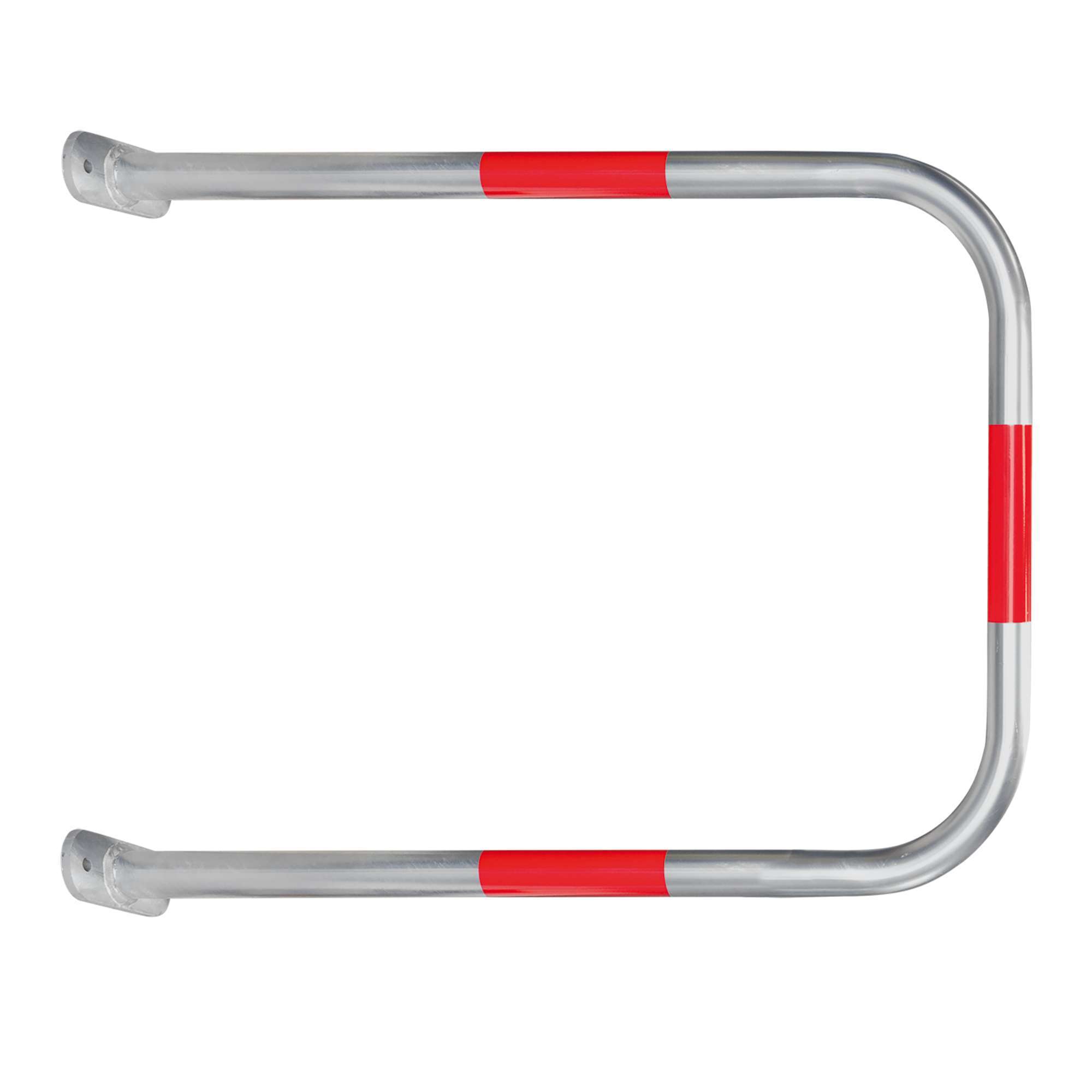 BLACK BULL SafeWall Wandschutzbügel 48, gelb kunststoffbeschichtet, zum Aufdübeln an die Wand, 1.000 x 750 mm, rote Reflexstreifen