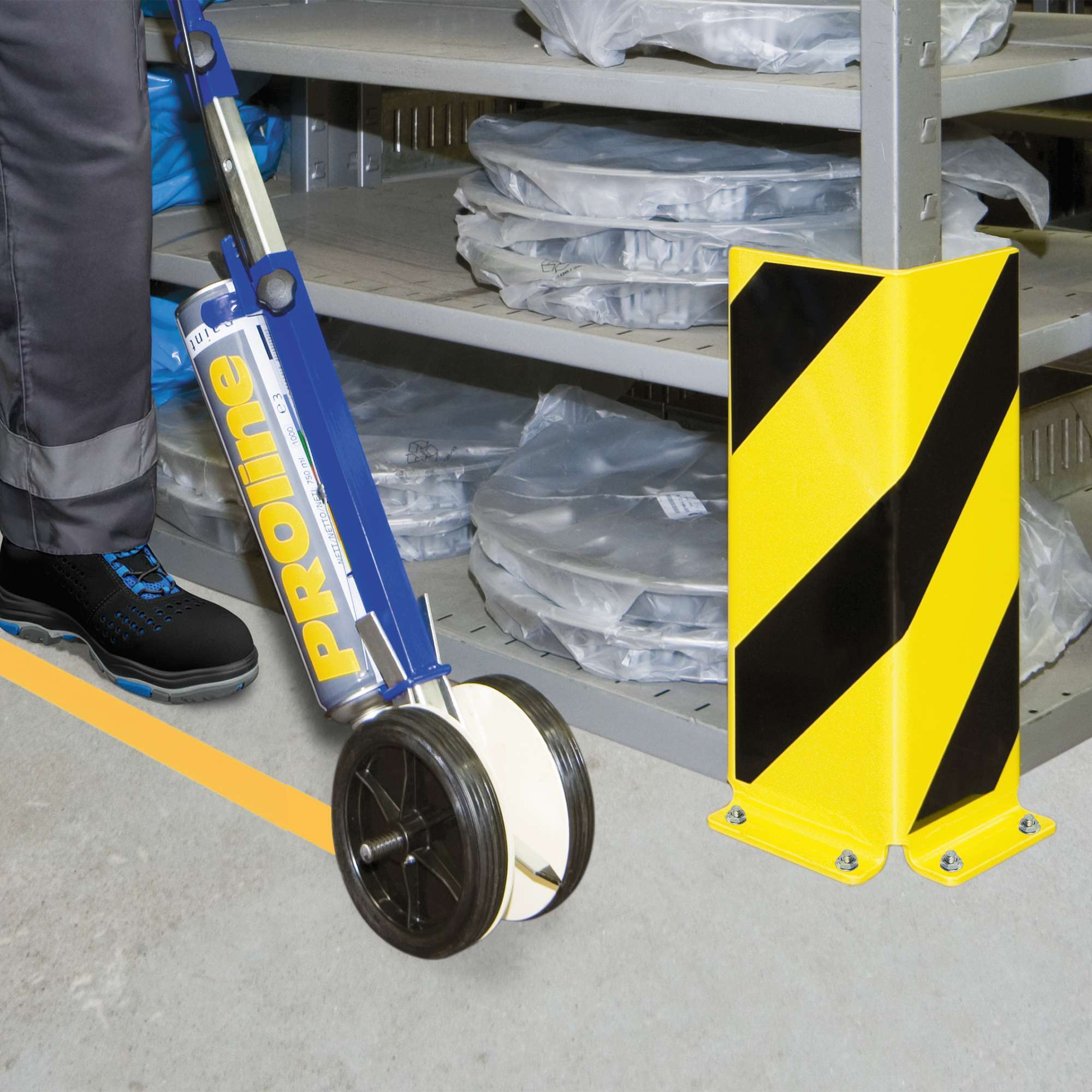 PROline-paint Markier-Set, Inhalt: Markiergerät PROliner, 2 Dosen, Schlagschnur, Kreide