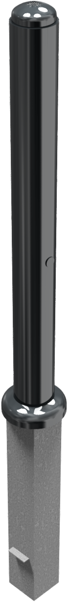 Stilpoller Ø 82 mm mit Halbkugel, herausnehmbar