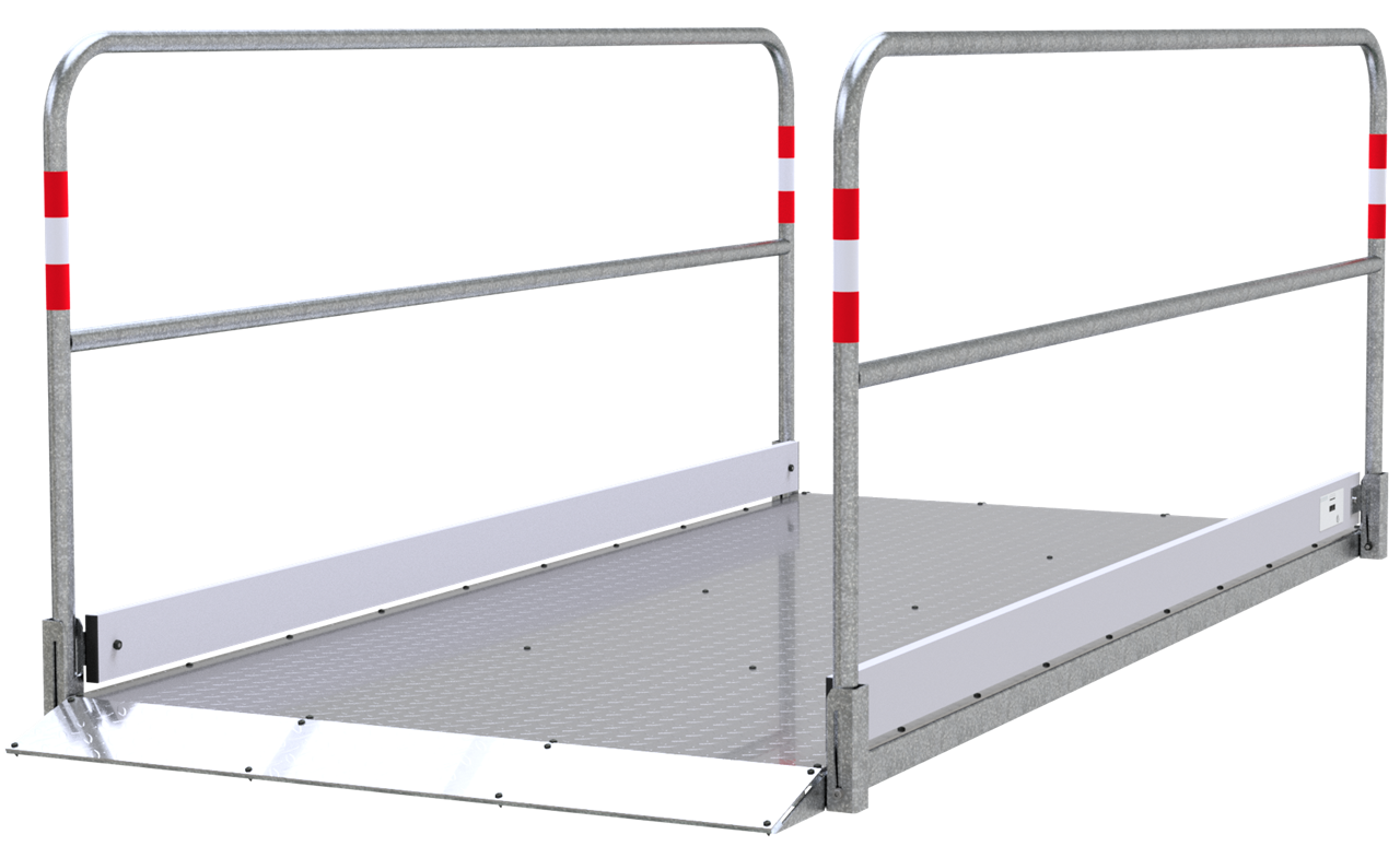 Grabenbrücke Stahl/Alu, 1,2 m breit