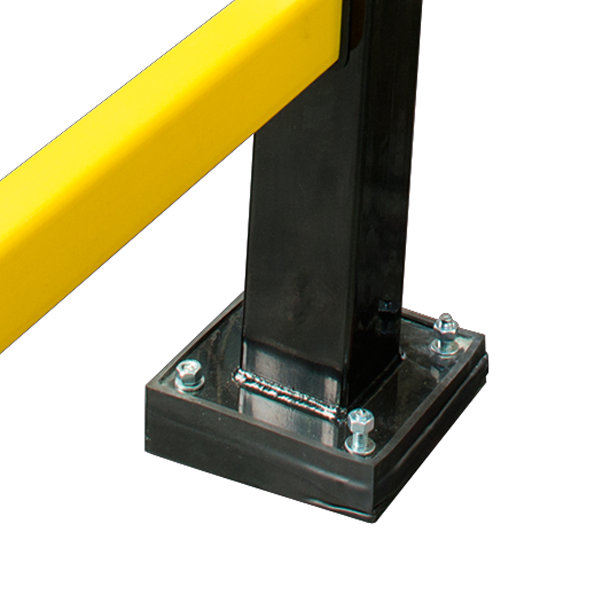 BLACK BULL Rammschutz-Geländer Hybrid, Standpfosten, stahl, 100 x 100 mm, zum Aufdübeln