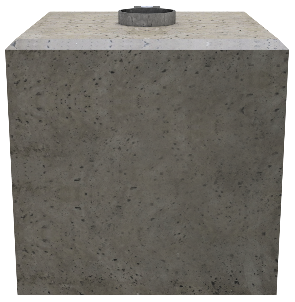 Fertigfundament für Schilderpfosten Ø 60 / 76 mm