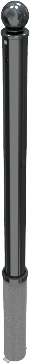 Stilpoller Ø 76 mm mit Kugelkopf, herausnehmbar