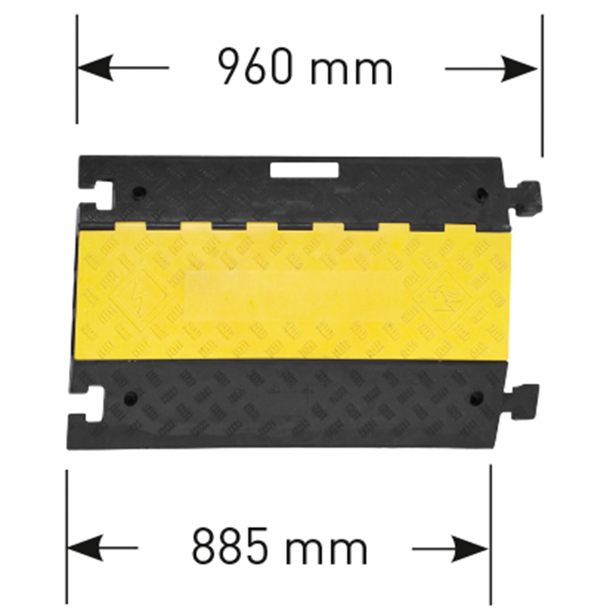 MORION Kabelbrücke, groß, Hartgummi, schwarz