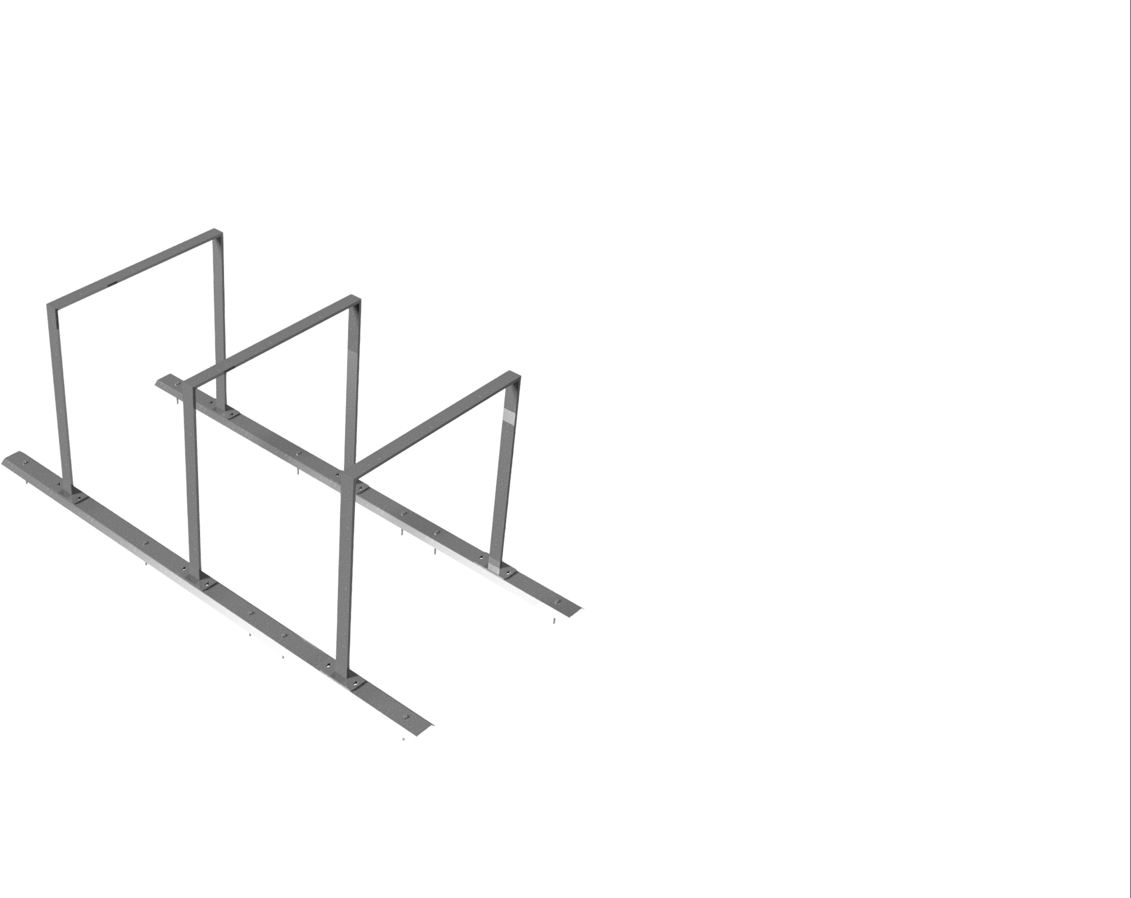 Fahrradständer Reihenanlage Flachstahl 50 x 12 mm