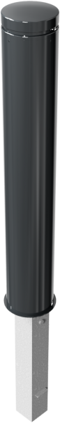 Stilpfosten DMR.155 mm, Alukopf mit Ziernut, herausnehmbar